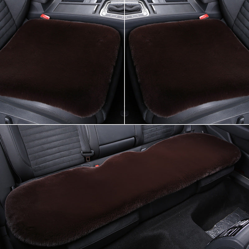 Stornfield 丨 Thickened Winter Short Rabbit Plush Car Seat Cushion without Backrest