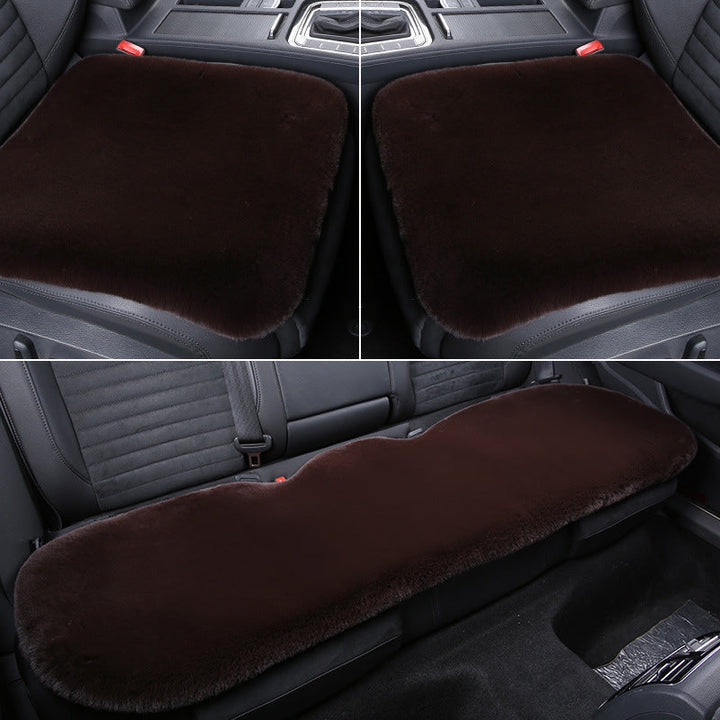 Stornfield 丨 Thickened Winter Short Rabbit Plush Car Seat Cushion without Backrest