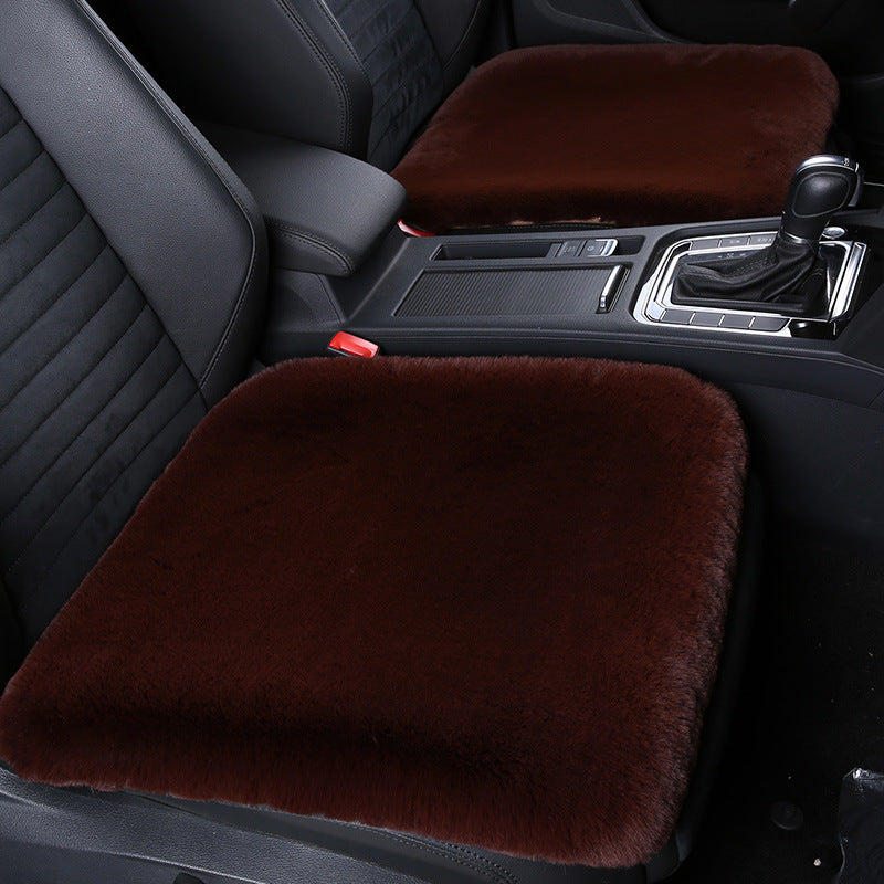 Stornfield 丨 Thickened Winter Short Rabbit Plush Car Seat Cushion without Backrest