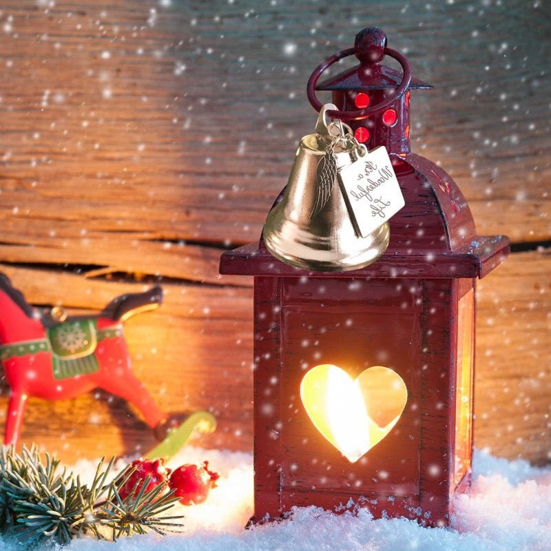 Christmas Tree Memorial Ornaments Angel Wings Bell Pendant Hanging Decoration | Stornfield