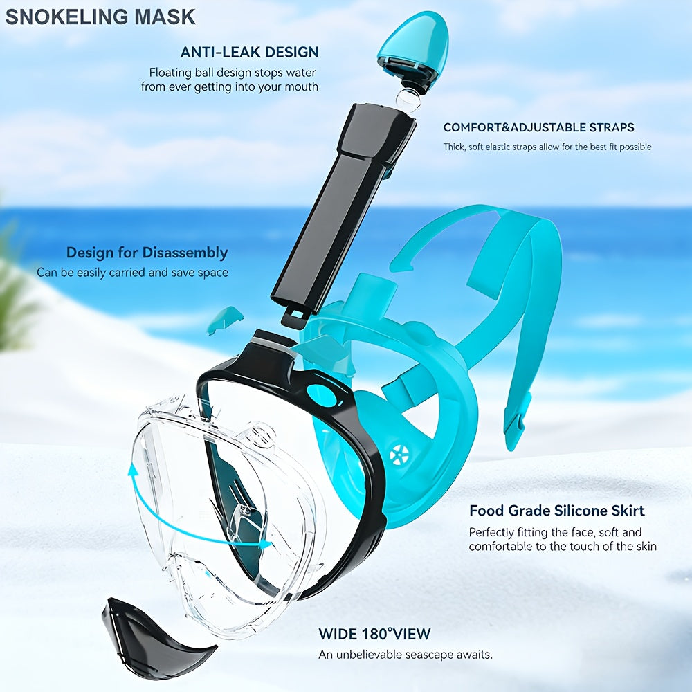 Full-face snorkel mask with 180° visibility | Stornfield