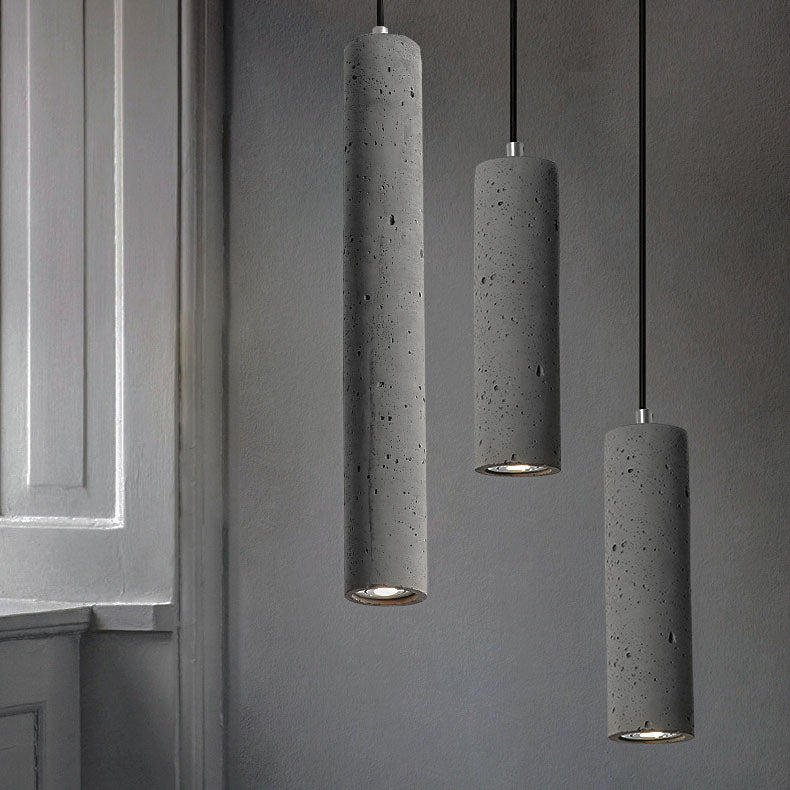 Stornfield | StoneCast Industrial Concrete Cylindrical Sconce | 1-Light | Smooth or Rough Surface