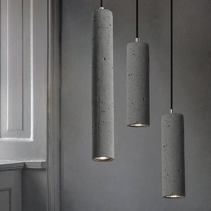 Stornfield | StoneCast Industrial Concrete Cylindrical Sconce | 1-Light | Smooth or Rough Surface