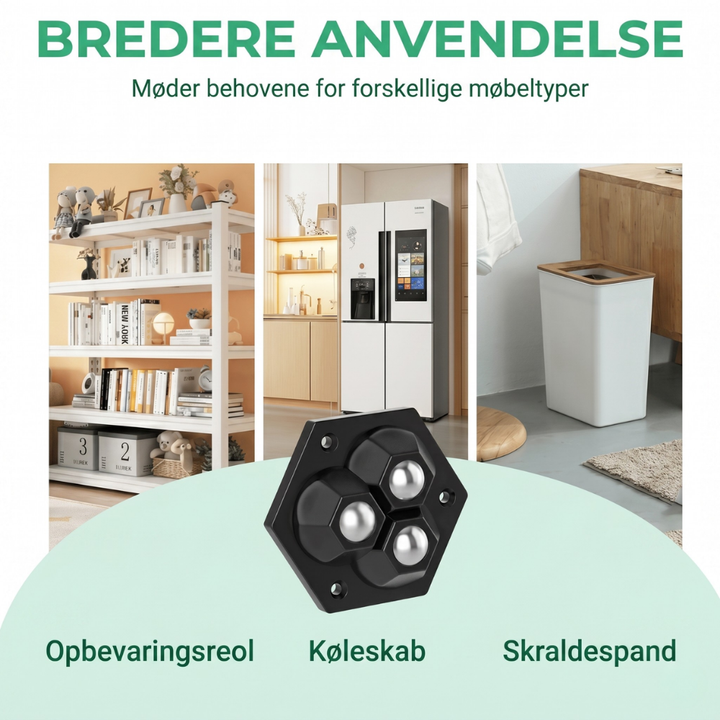 TriGlide 360° furniture wheels with bearings | Stornfield