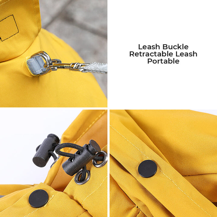 Stornfield | RainBuddy Waterproof Dog Raincoat | Reflective Stripes | Adjustable and Hooded