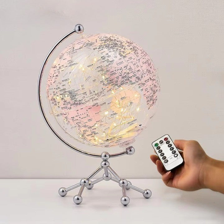 Golden Sail World Map Decor LED Light | Stornfield
