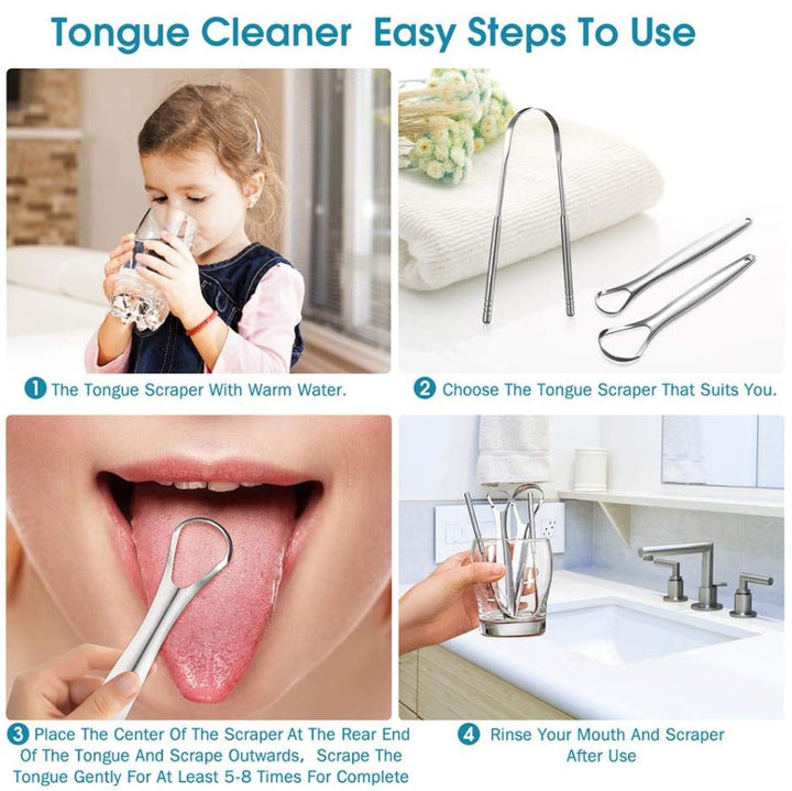 3Pcs Stainless Steel Tongue Cleaners | Stornfield