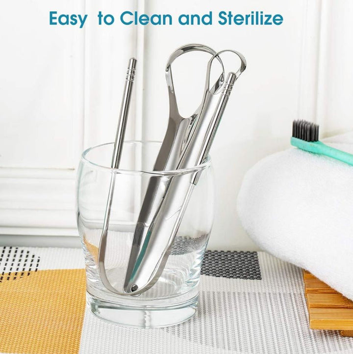 3Pcs Stainless Steel Tongue Cleaners | Stornfield