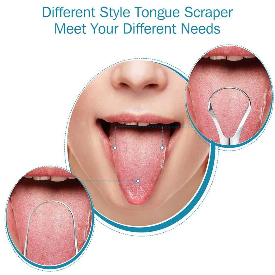 3Pcs Stainless Steel Tongue Cleaners | Stornfield