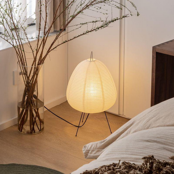ZenLicht Japanese Floor Lamp – Minimalist Floor Lamp made of Rice Paper and Bamboo | Stornfield