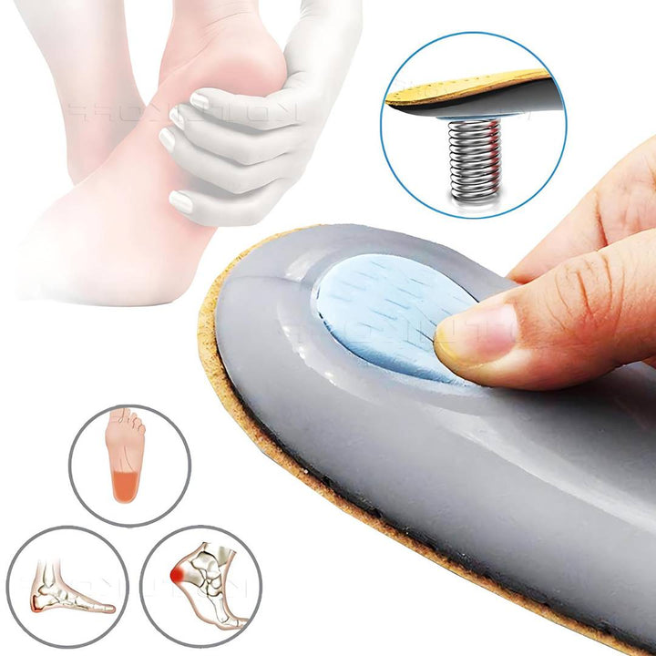LeatherGuard Orthopedic Leather Shoe Insole | Shock Absorption - Arch Support - Comfortable Insole - Foot Pain Relief - Moisture Wicking Stornfield