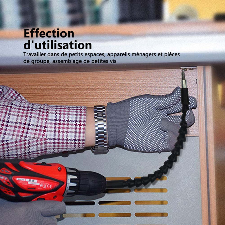 Flexible drill extension with screw drill holder | Stornfield