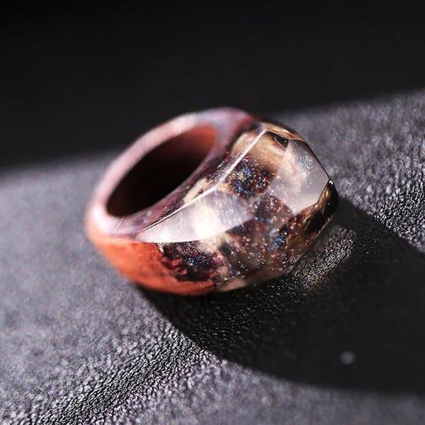 Quanta - Falling snow resin ring | Stornfield