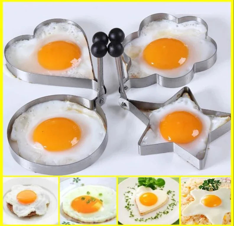 Egg Molds Stainless Steel 4-Piece Set For Kitchen Stornfield