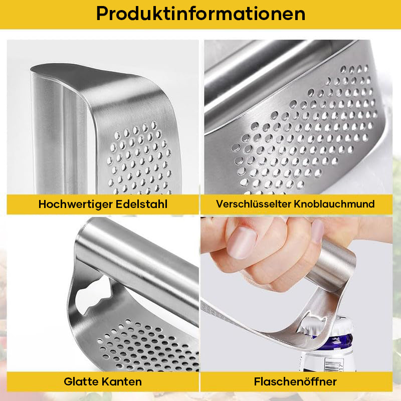 New garlic press made of stainless steel | Stornfield