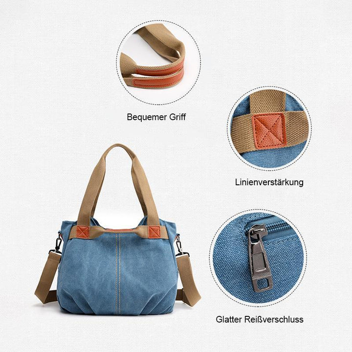 Sailcloth shoulder bag with large capacity | Stornfield