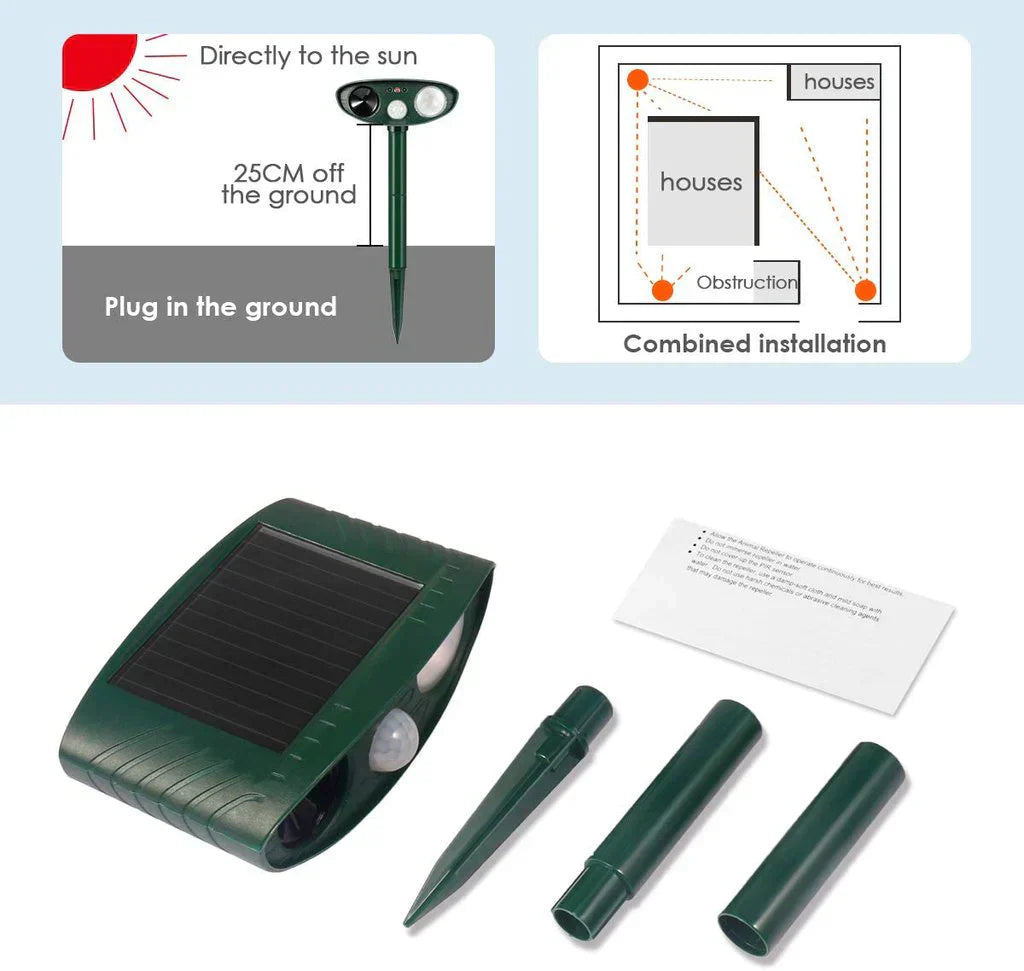 Stornfield | Deer Repellent - Solar Powered - Deer-free in 48 hours.