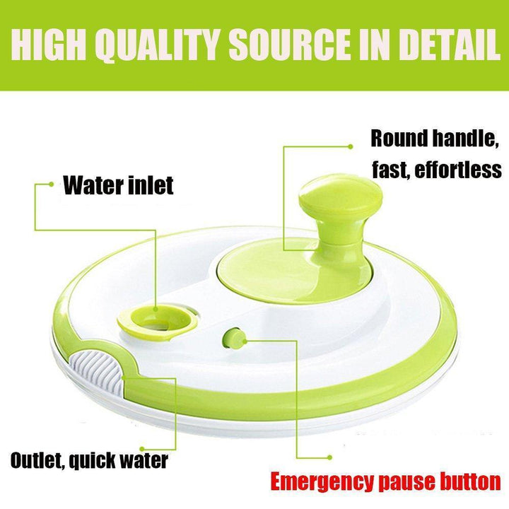 Household Salad Dehydrator Manual Vegetable Washing Machine | Stornfield