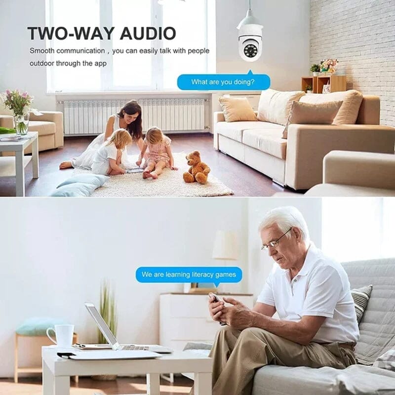 Wireless WiFi Light Bulb Security Camera | Stornfield