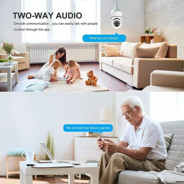 Wireless WiFi Light Bulb Security Camera | Stornfield