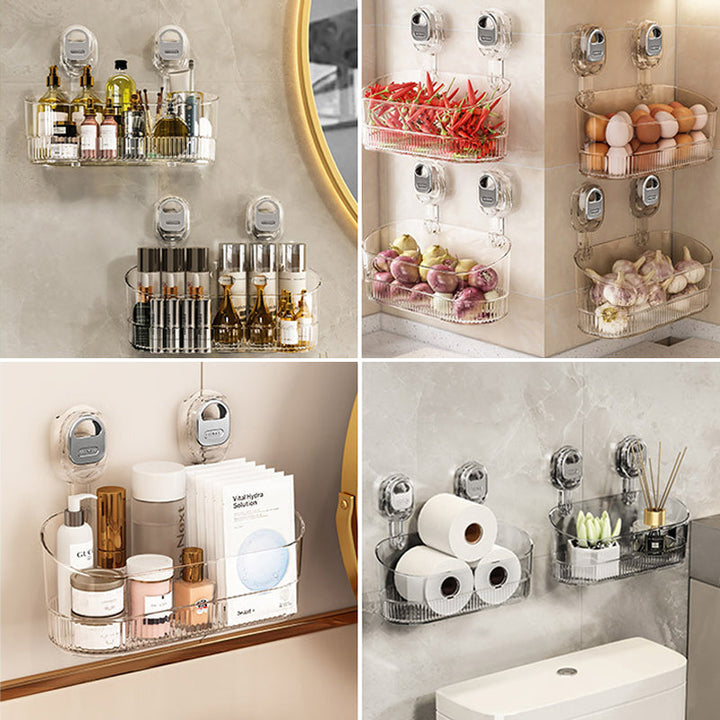 No-Drill Bathroom Suction Storage Box | Stornfield