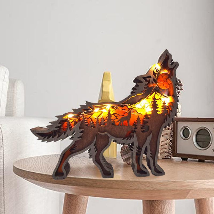 3D Hollow Wooden Forest Animal Ornament | Stornfield