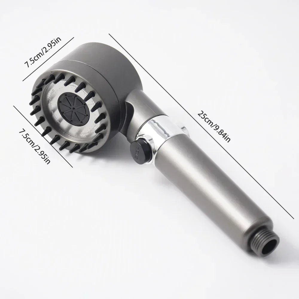 AquaBoost Adjustable High Pressure Shower Head with Water Filter and 3 Spray Modes | Stornfield