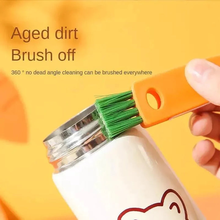 3-in-1 Bottle Lid Rubber Ring Groove Gap Cleaning Brush, Multi-Functional Bottle Gap Cleaner Stornfield
