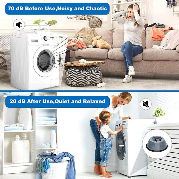 Anti-vibration washing machine support (4 pieces) | Stornfield