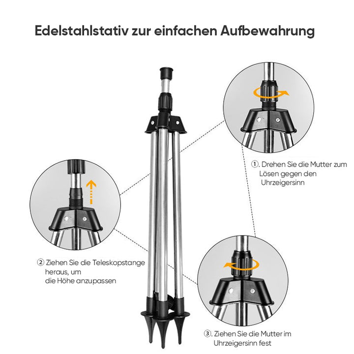 Automatic rotating tripod sprinkler | Stornfield