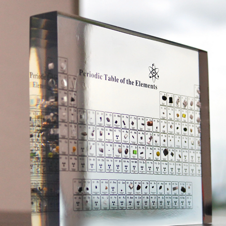 Illuminated Periodic Table with Real Elements - Elementa | Stornfield
