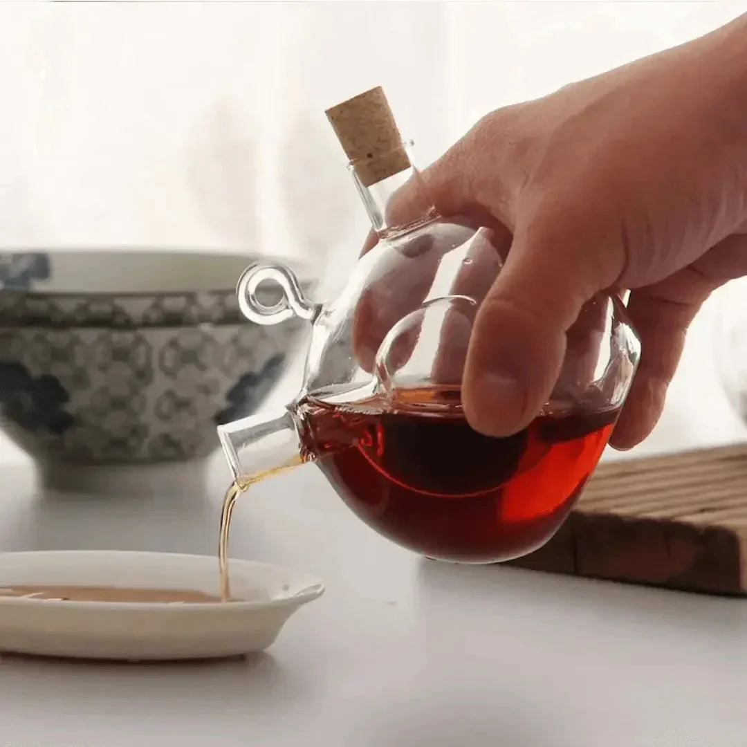 Stornfield | Oil & Vinegar Dispenser – Double Glass Bottle for Stylish Serving & Storing
