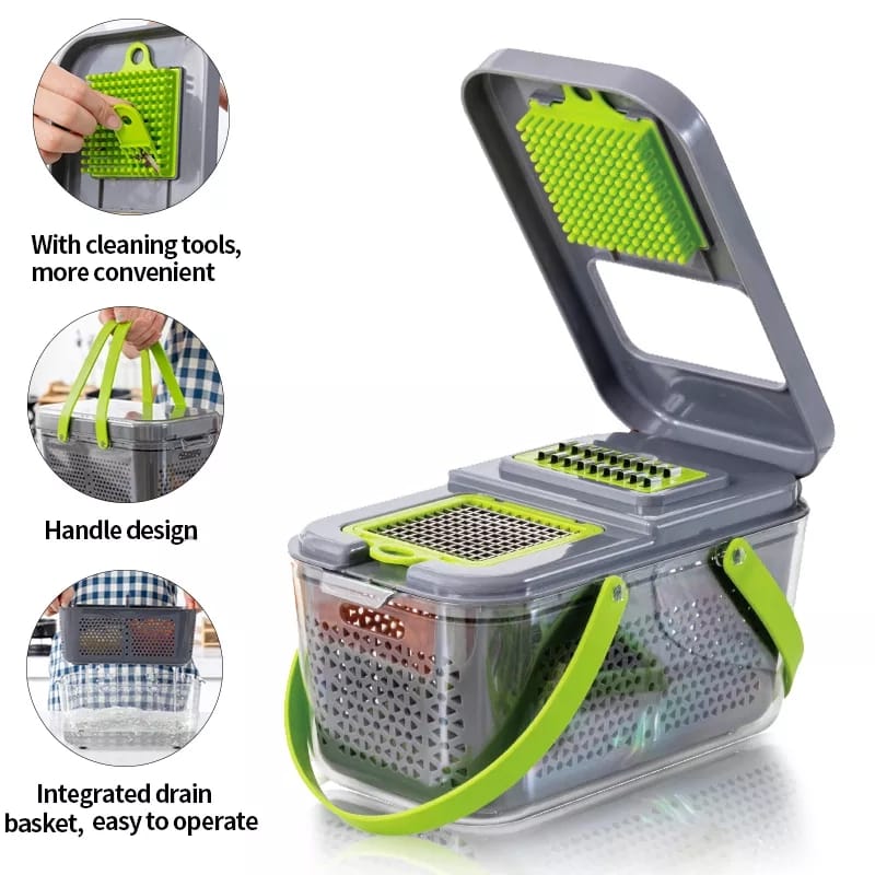 Vegetable Chopper Colander Basket Cutter Stornfield