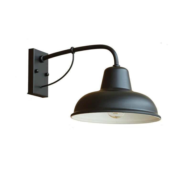Vintage Iron Barn Waterproof Outdoor 1-Light Wall Sconce Lamp | Stornfield