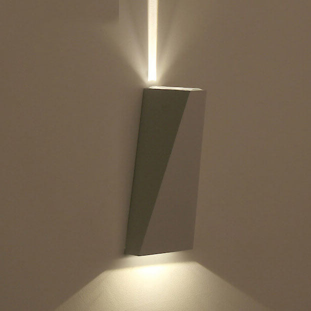 Simple Trapezoidal Outdoor Waterproof LED 2-Light Wall Sconce Lamp | Stornfield