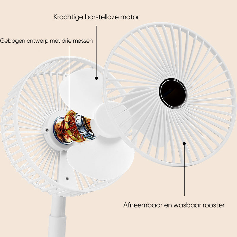 PortaStornfielde RechargeaStornfielde Telescopic TaStornfielde Fan with Silent Design and AdjustaStornfielde Height | Stornfield