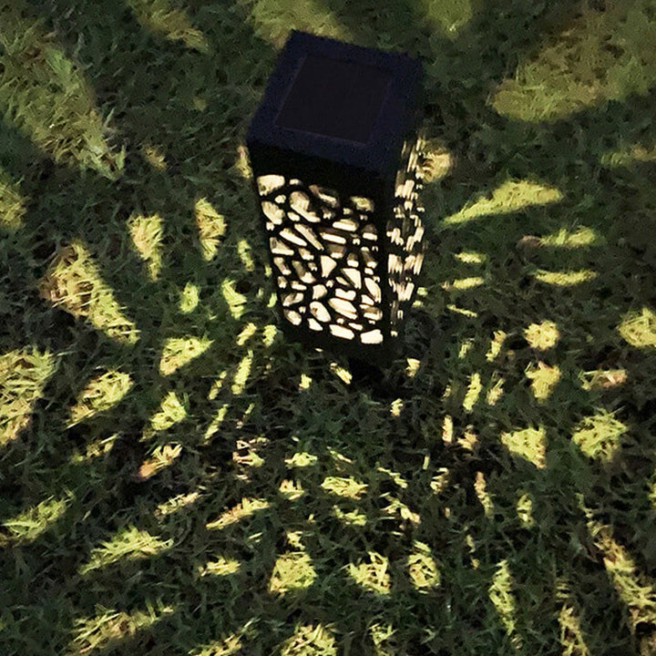 Creative Hollow Square Column LED Outdoor Lawn Ground Insert Landscape Light | Stornfield