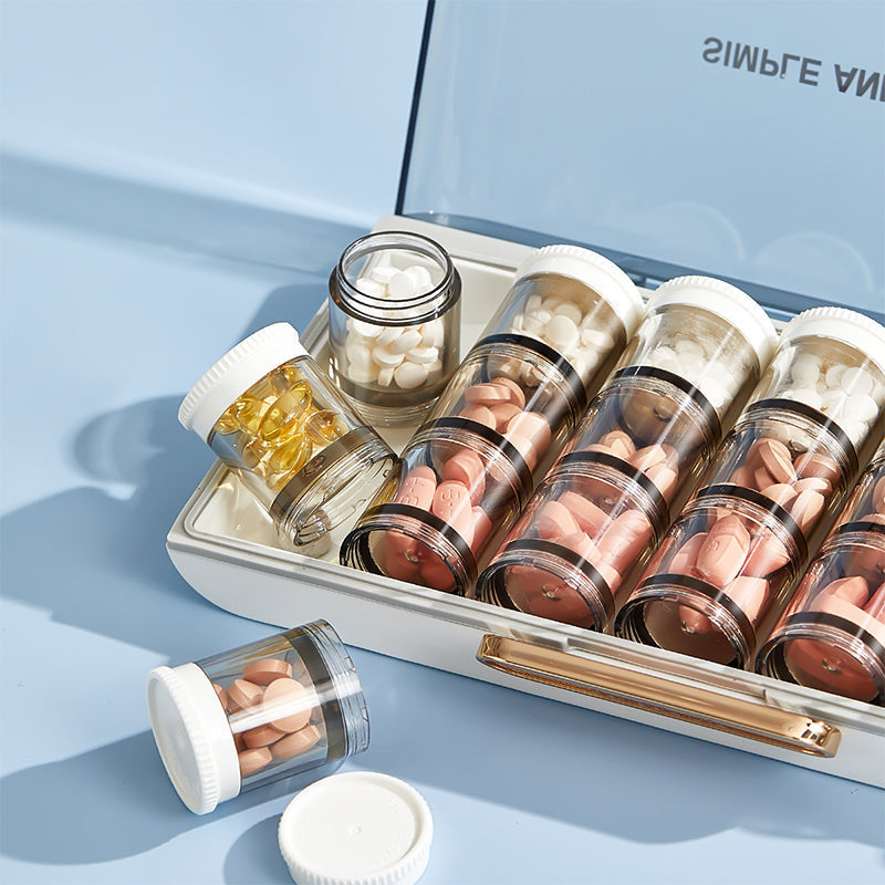 High-Capacity Portable Weekly Pill Organizer | Stornfield