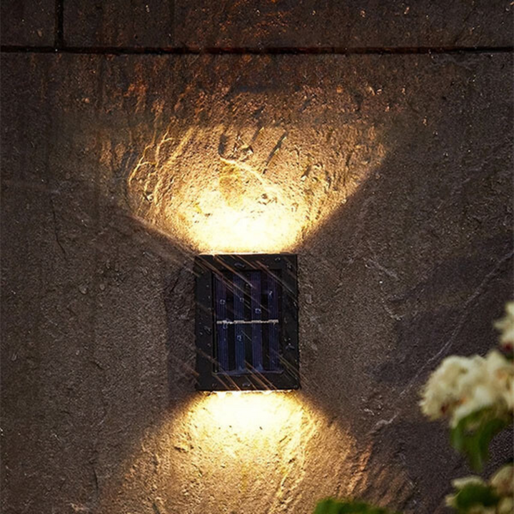 Solar-powered LED outdoor wall light for energy efficiency | Stornfield