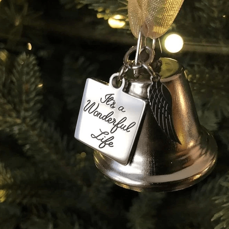 Stornfield | 🎄Christmas Ornaments in Memory of Trees Angel Wings Bell Hanging Decorations