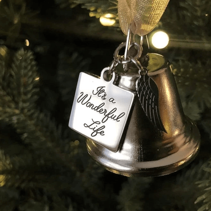 Stornfield | 🎄Christmas Ornaments in Memory of Trees Angel Wings Bell Hanging Decorations