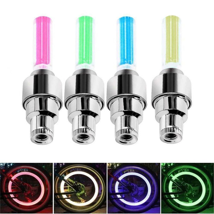LED Light Valve Cap for Bicycle Wheel | Stornfield
