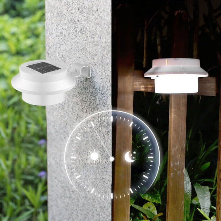 Solar Cylinder LED Outdoor Waterproof Fence Wall Sconce Lamp | Stornfield