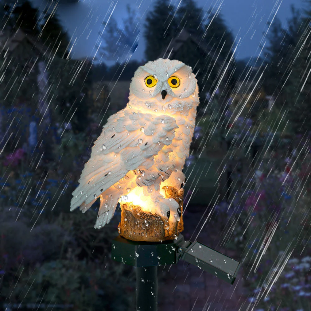 Solar Garden Lamp Uilux – Wireless Outdoor Lamp powered by Solar Energy with Owl Design | Stornfield