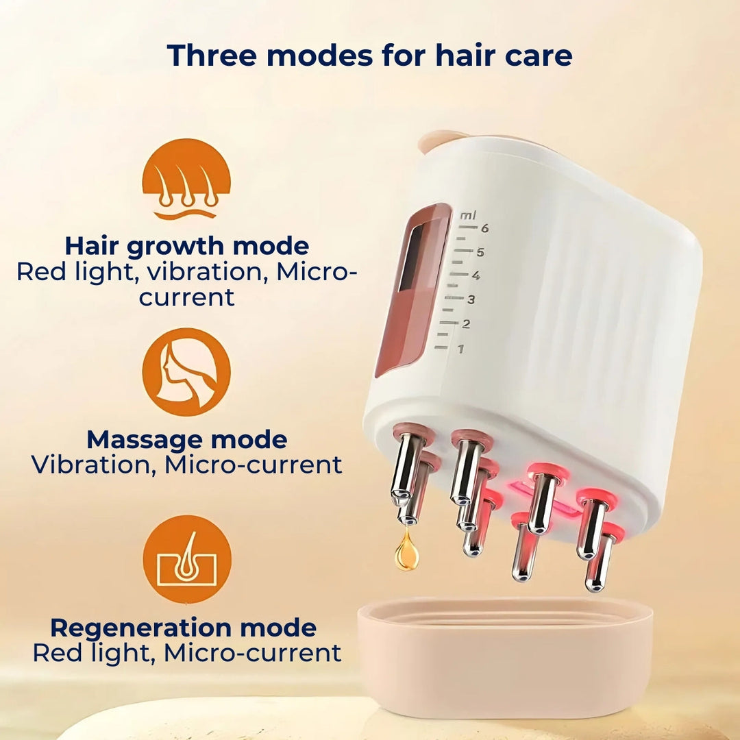 HairVibe Electric Scalp Massager | Improved Blood Circulation – Stress Relief to Promote Hair Growth and Scalp Health Stornfield