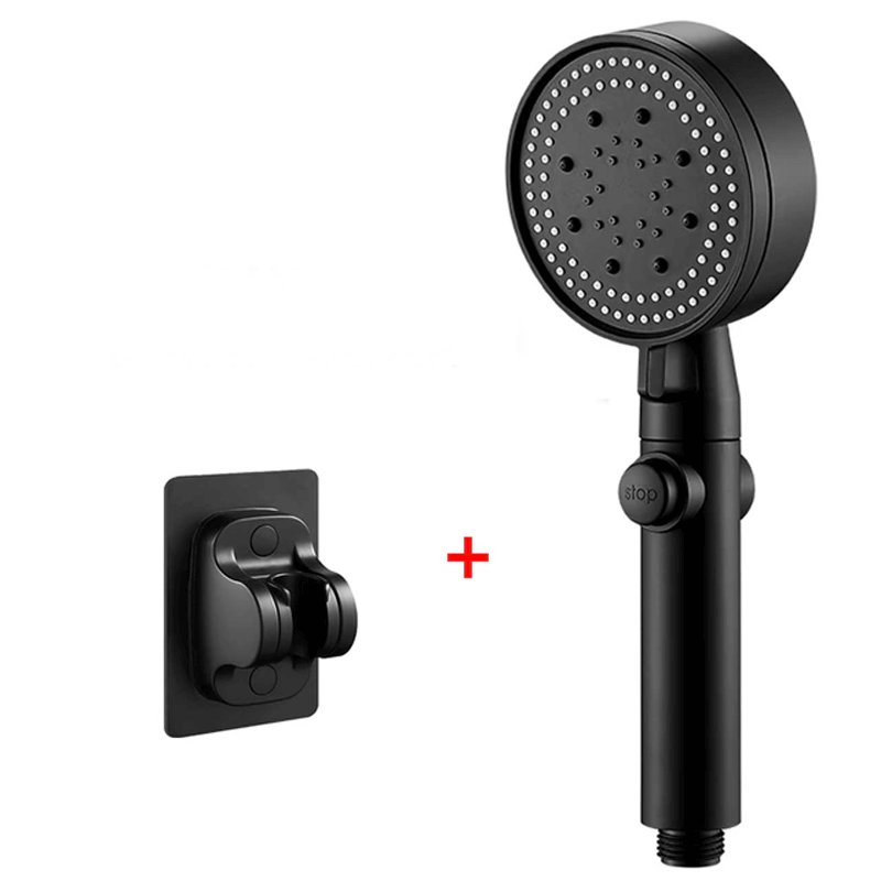 FlowControl Showerhead with 5 settings and push button | Stornfield