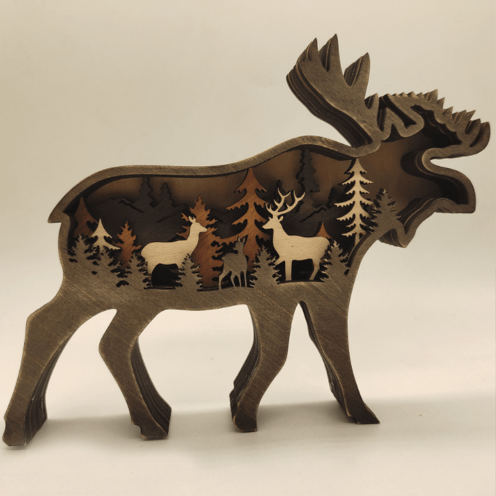 3D Creative Wooden Animal Carving Handcraft Gift | Stornfield