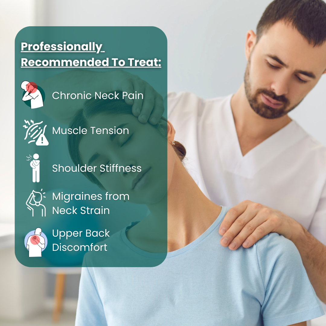 Stornfield | Neck Heating Pad & Massager | Neck and Shoulder Heat for Muscle Relaxation | Adjustable Settings for Stress Relief | Targeted Neck Pain and Relaxation