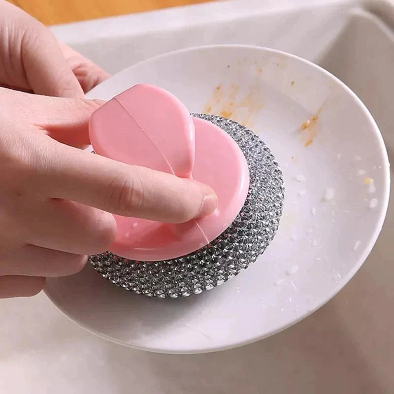 2 Pcs Wire Ball Dish Cleaning Brush Stornfield