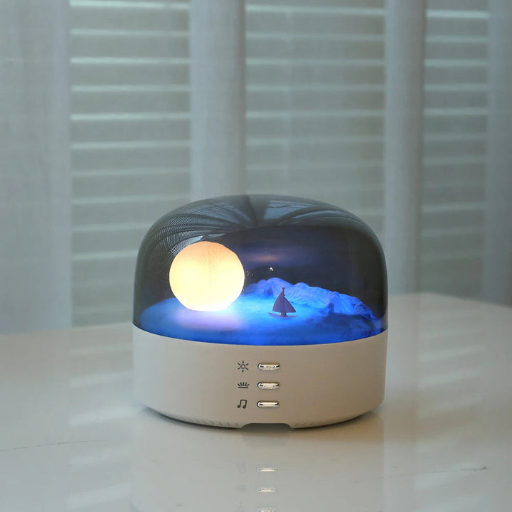 3D Mysterious Moon LED Night Light Speaker | Stornfield